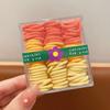Bandas de Goma para Niñas que No Dañan el Cabello Banda de Goma Color Caramelo Cuerda para Cola de Caballo Lazo para Bebé Anillo para el Cabello con Tirón Pequeño