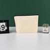 Em estoque bolsa de cosméticos de lona com zíper transfronteiriço personalizada para estudantes, bolsa para caneta, bolsa de armazenamento em branco personalizada
