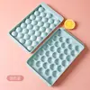 Molde de gelo redondo de plástico para hóquei no gelo com tampa cubo de gelo para geladeira 33 grades 18 grades molde de sorvete caseiro fabricação de gelo