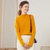Suéter de Cashmere Pronto para Vestir Linha de Frente Feminino Gola Alta Enrolada Outono e Inverno Suéter Camisa Base Look Emagrecedor Top Quente Novo Estilo Outono e Inverno