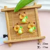 Capibara Lindo Resina Dibujo Animado Pasador Accesorios para el Cabello Parche Zapato de Madera Decoración DIY Accesorio Llavero Colgante Accesorio