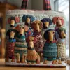 2026 Nova Série de Filhotes Transfronteiriça Estampa Digital Bolsa Tote Acolchoada de Ombro Fashion