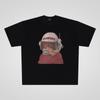 250g algodão puro pesado Star Power Street casual oversized prancha grande manga curta camiseta masculina e feminina casal Moda