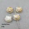 Efecto Perla Imitación Chapado en Oro Imitación Concha Estrella de Mar Accesorios Peces Marinos Caballito de Mar Colgante con Agujero Accesorios para Joyería DIY