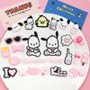 Pacca Dog Perro Bricolaje Accesorios de Pegamento Suave Funda para Teléfono Móvil Agujero Chanclas Caja de Almacenamiento para Taza de Agua Parche Decorativo