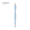 Nail Art Double Head Dead Leather Fork Silicone Sticker Press Pen Magic Mirror Pó Aço Inoxidável Dead Leather Push Hand Care Tool