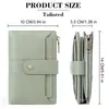 Sendefn Nueva Cartera Corta para Mujer Cuero de Microfibra 70% de Descuento Cartera Cartera de Gama Alta con Tarjeta Extraíble