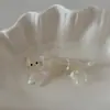 Grampo de Gato Fofo com Pernas Curtas Textura de Acetato Franja Presilha Lateral Elegante Presilha de Bico de Pato Presilha para Franja Acessórios de Cabelo Novo Estilo