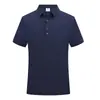 Ropa de trabajo Camiseta para hombre y mujer Ropa de trabajo de manga corta Chaqueta de trabajo con solapa Camisa Polo de empresa Estampado de logotipo Bordado