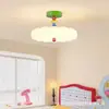 Lámpara de techo para habitación infantil Memphis, Luz Dopamina estilo Crema para dormitorio, Luz Cálida Nube para dormitorio principal para niños y niñas