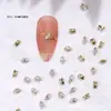Cyber Celebre Uñas Postizas Garra Taladro Brillante Gotas de Agua Ojo de Caballo Trapezoidal Cuadrado Joyería de Circonita Cristal Transparente Taladro Nuevo Taladro para Punta de Dedo