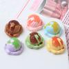 Pelota de Helado Pintada Juguete de Comida Pegamento de Crema Casero para Funda de Teléfono Móvil Pasador Joyería Resina Accesorios Pequeños Paquete de Materiales Venta al por Mayor
