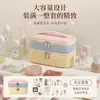 Feifan Maletas Transfronteriza Nuevo Estilo Ligeramente Dulce Pana Doble Capa Bolsa de Almacenamiento Alto Valor Doble Capa Bolsa de Maquillaje Gran Capacidad