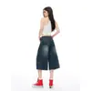 Pantalones de Pierna Ancha Cropped Versátiles de Alta Gama con Textura Ajustados al Cuerpo con Caída Favorecedores para Figuras de Pera Cómodos de Nicho Holgados que Cubren la Cadera