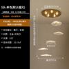 Lámpara de araña hoja de loto lujo creativo lámpara de restaurante popular en internet línea larga escaleras lámpara de mesa de comedor led Lámpara principal de sala de estar lámpara de Zhongshan