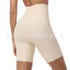 Nuevos Pantalones Seamless de Cintura Alta para Control de Abdomen para Comercio Exterior, Pantalones Cortos Tipo Boxer de Talla Grande de Longitud Extendida Anti-Exposición, Pantalones de Longitud Media para Control de Abdomen y Levantamiento de Cadera