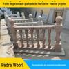 Fornecedores de fabricantes coluna de vaso de mármore estilo europeu varanda pátio villa cerca de jardim cilindro de escultura em pedra de granito