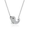 Collar con sello de rueda de la fortuna para mujer, simple, versátil, plata de ley S925, electrochapado, no se decolora fácilmente, joyería, diseño de nicho