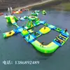 Carrera de Obstáculos Inflable Grande para Exteriores para Adultos y Niños, Equipo de Parque Acuático, Equipo de Diversión con Tobogán Acuático