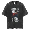 Camiseta de Manga Corta 2025 Verano Holgada Lavada para Hombres y Mujeres Deporte y Ocio Fábrica de Origen Sin Etiquetas con Etiqueta en el Cuello