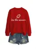 É a estação Amazon eBay site independente moda, única, versátil moletom esportivo feminino outono e inverno