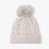 Gorro Jacquard Grosso Quente com Forro de Lã para Outono e Inverno para Mulheres, Gorro de Tricô Casual Versátil para Uso Externo, no Trabalho e no Dia a Dia