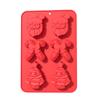 Molde para Bolo de Natal Atacado do Fabricante para Cozinha Doméstica, Resistente a Altas Temperaturas, Fácil de Limpar, Molde de Silicone de Grau Alimentício para Assar