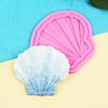 Série de conchas do mar concha grande molde fino de silicone bolo de fondant pudim gelatina mousse molde decorativo