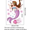 1.0m Pegatinas de Pared Sirena Medusa Estrella de Mar Calcomanías de Pared Pegatinas para Inodoro Decoración de Pared de Fondo Pegatinas de Pared Cantidad Grande Negociable