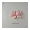 Guantes Infantiles Elegantes de Cinco Dedos con Forma de Corazón Calientes de Invierno Colgantes del Cuello Modernos para Niños y Niñas Lindos para Bebé Guantes Engrosados