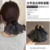 Nuevo Diseño Coreano de Nicho Hecho a Mano Encaje Plisado Encaje Banda para el Cabello Doble Capa Intestino Grande para el Cabello Accesorios para el Cabello