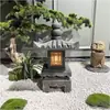 Lanternas de Pedra, Pátio Estilo Japonês, Estilo Antigo, Estilo Chinês, Lanternas Verdes, Lanternas de Pedra com Fio, Lanternas de Palácio Solares, Ornamentos de Jardim