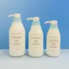 Set de Botellas Vacías de Material PE Personalizables de 300 ml / 400 ml / 500 ml Tipo Dispensador para Gel de Ducha y Champú