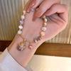 Pulsera Versátil de Perlas de Agua Dulce Redondas Francesa, Pulsera de Temperamento de Lujo Ligero a la Moda, Joyería Nicho de Alta Gama para Mujer
