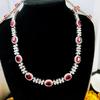 Caperucita Roja Libro Recomendar Estrella Brillante Río Diamante Completo Huevo de Paloma Collar Joyería de Montura Alta Lujo Simulación Collar de Rubí