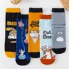 Calcetines de comercio exterior transfronterizos estilo académico coreano japonés para mujer, lindos calcetines de gatito de dibujos animados para otoño e invierno, fabricantes al por mayor