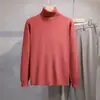 Suéter casual de punto para otoño e invierno con cuello alto apilado, nueva colección de punto al por mayor, top cálido de capa base de cuello alto, ropa para hombre transfronteriza
