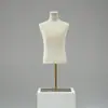 Maniquíes de Exhibición de Tienda de Ropa de Gama Alta, Maniquí de Escritorio de Medio Cuerpo Masculino, Estante Modelo, Exposición de Cabeza y Cuerpo de Tienda de Ropa para Hombres, Vela