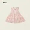 Venta Caliente Transfronteriza Vestido de Princesa sin Mangas con Estampado de Moño Nuevo Estilo para Niñas Verano Vestido Tarta Comercio Exterior Vestido de Hada Venta al por Mayor