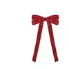 Adorno Navideño de Lazo con Purpurina de 30 cm Adorno Navideño de Lazo Grande Vintage para Decoración de Escaleras y Habitaciones