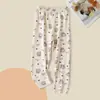 Pantalones de Otoño para Niños Algodón Puro Lycra Pantalones para Casa Niños y Niñas Medianos y Grandes Pijamas para Niños Calzoncillos Pantalones de Bebé de Otoño para Niños 0-12