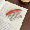 Ferramenta de Styling de Cabelo para Arrumar Franjas e Cabelos Soltos, Pente Reverso, Estilo Japonês e Coreano, Liso e Minimalista, Sensação de Alta Qualidade, Acessório de Pente de Cabelo, Presilha de Cabelo Antiderrapante para Testa