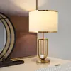 Lámpara de mesa de noche estilo nórdico americano, decoración moderna de lujo ligero para dormitorio, sala de estar, hotel, hogar, lámpara de noche creativa