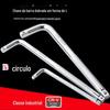 Chave de soquete para haste de conexão aço cromo vanádio (crv) 10 /14 polegada 1/2 descarregamento de pneu haste dobrada em L 12,5mm