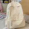 Mochila Casual de Gran Capacidad Estilo Ins Moda para Chicas Estilo Coreano Cuadros Simple Estudiante Universitario Bolsa Escolar Mochila de Viaje