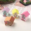 Accesorios de Resina para Manualidades de Dibujos Animados, Casa 3D con Purpurina, Pinzas para el Cabello de Pegamento de Crema, Hebillas para Zapatos, Llaveros, Colgantes y Decoraciones