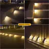 Nueva Luz Triangular para Escalones Exteriores Transfronteriza, Luz de Atmósfera de Alto Brillo para Jardín y Patio, Luz Solar Pequeña para Escalones a Prueba de Lluvia