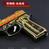 Pistola de Bolinha de Esponja Dragão Dourado 10cm brinquedo de cola macia com bala de ar de esponja pistola pequena de mão simulação criança comendo frango menino brinquedo pequeno