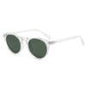 5115 Gafas de Sol Clásicas Japonesas con Remaches y Montura Pequeña, Estilo Retro Artístico para Hombres y Mujeres, Gafas de Sol Redondas Polarizadas