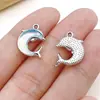 Sal Marina Aleación Azul Corazón Mariposa Luna Pentagrama Colgante DIY Pulsera Hecha a Mano Collar Accesorios de Joyería